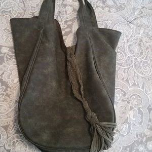 DV Target slouchy hobo olive green purse